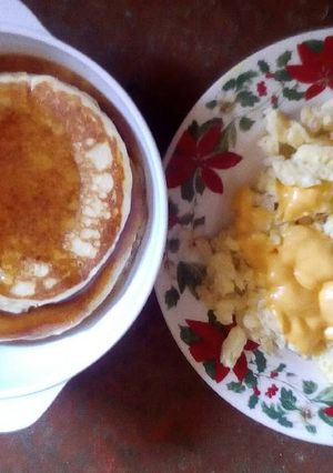 Una foto de Revoltillo con pancakes