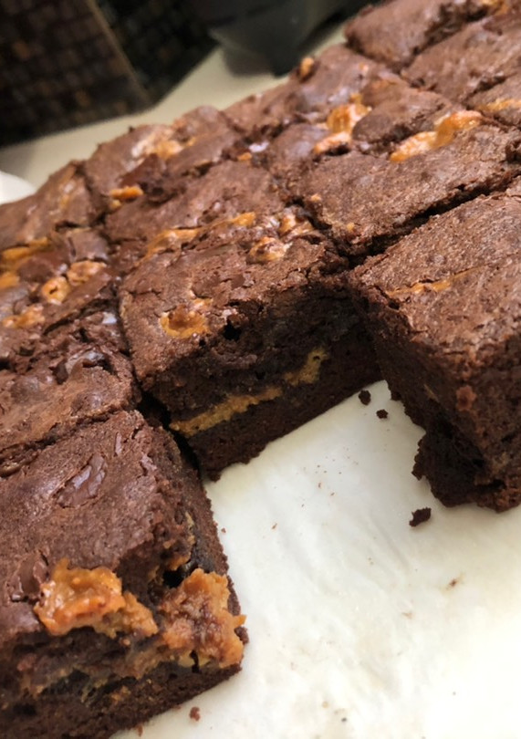 Φωτογραφία της συνταγής Brownies με καραμέλα