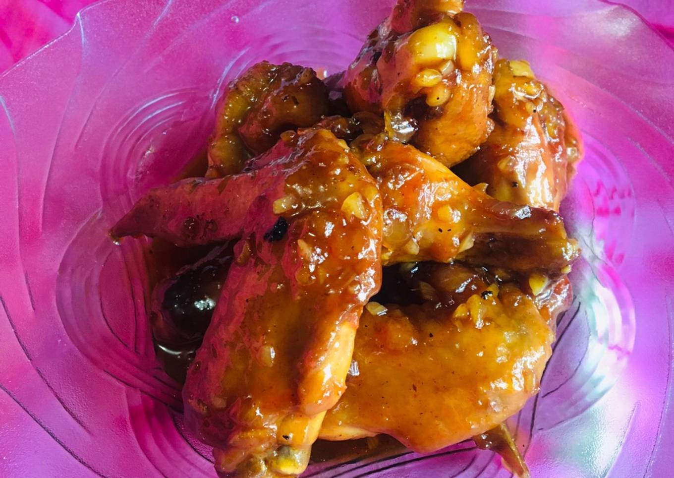 Honey chicken wings