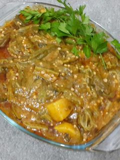 عکسی از دستور خوراک بامیه هندی
