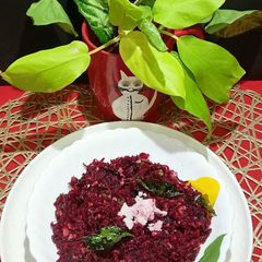 A picture of Beetroot Poriyal.