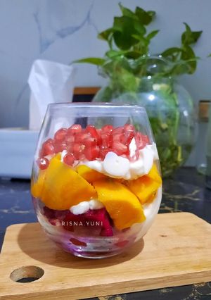 Foto resep Buah Potong Yoghurt
