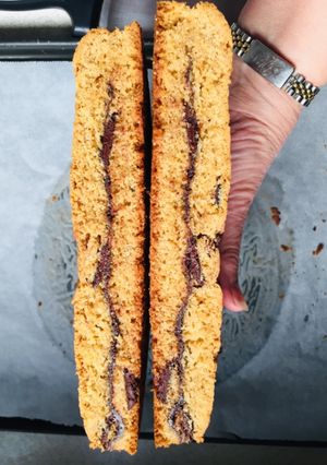Une photo de Cookie géant au chocolat et au nutella
