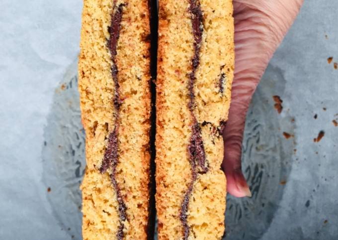 Le moyen le plus simple de Préparer Savoureux Cookie géant au chocolat
et au nutella