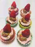 Cupcakes de fresas San Valentín !