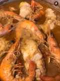 Cazuela de rape con gambones y langostinos 🦐 / Suquet de rap