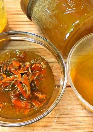 Hình của món Nghệ ngâm mật ong.