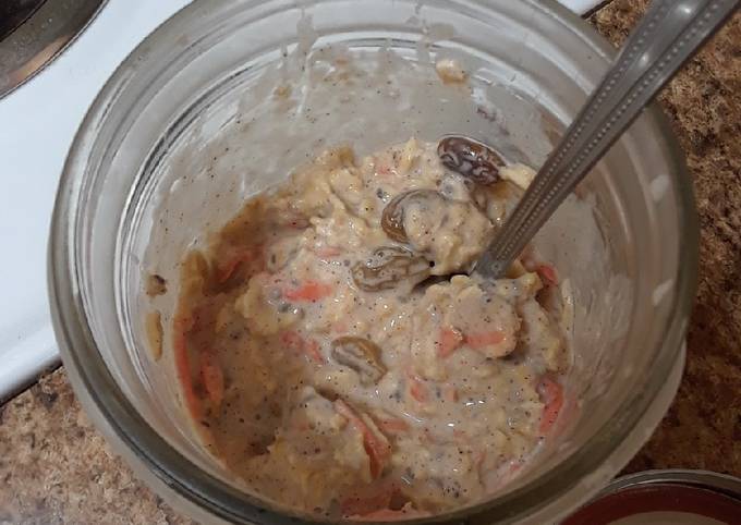 Simple Way to Prepare Super Quick Homemade Carrot Cake Overnight Oats