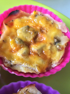 A picture of Omlette Cup Cake.