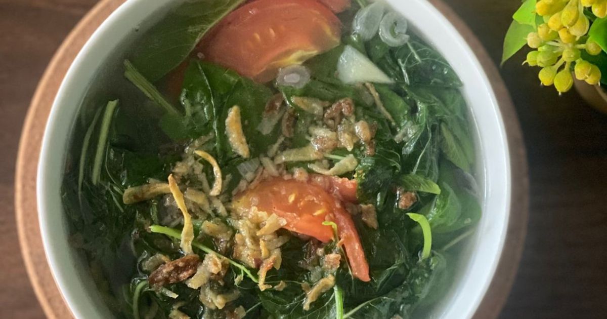 Sayur Bening Bayam Lengkuas