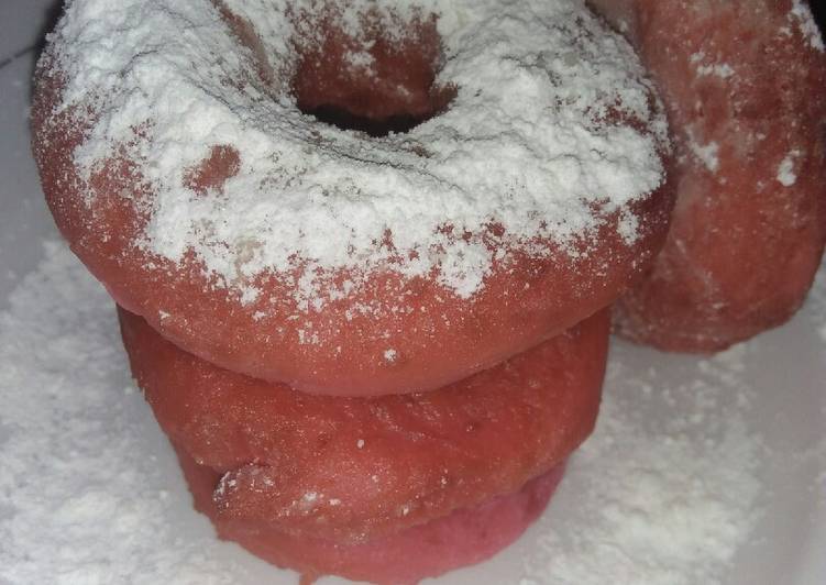 Resep: Pink doughnut Sedap