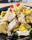 Insalata con orzo e tacchino