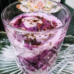 Jamun lassi A picture of Jamun lassi.