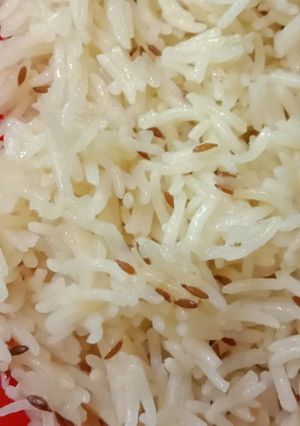 A picture of Jeera rice.