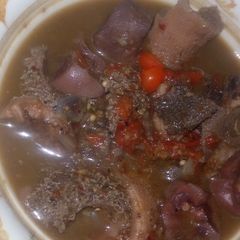 A picture of Offal pp soup.
