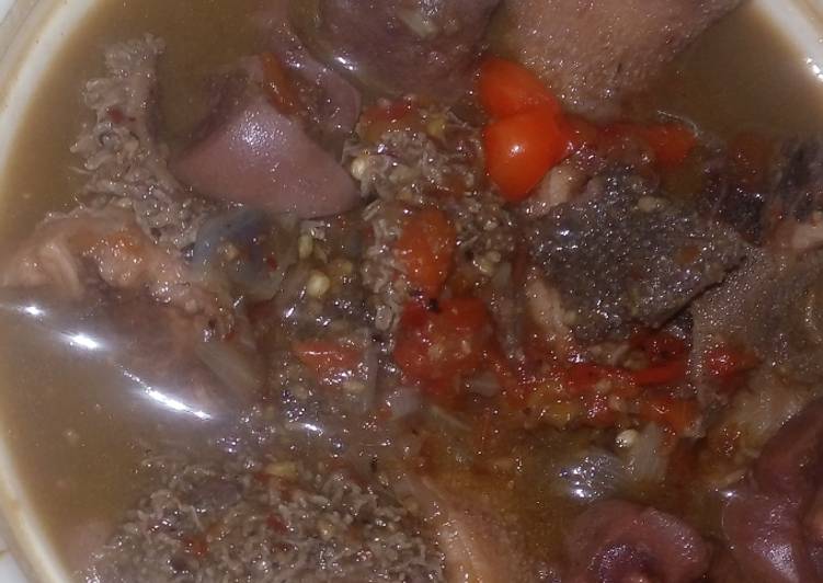 Steps to Prepare Favorite Offal pp soup