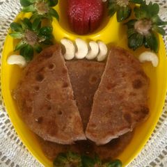 Strawberry PuranPoli A picture of Strawberry PuranPoli.