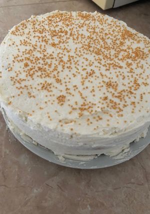 Mascarponés citromtorta recept fotója