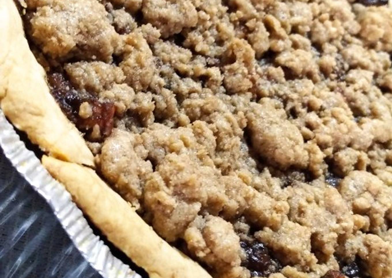 Tarta de manzana con crumble