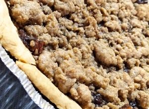 Una foto de Tarta de manzana con crumble