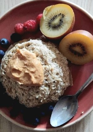 Une photo de Bowlcake banane peanut butter