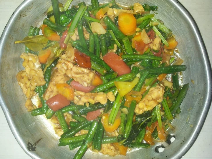 Langkah Gampang Membikin Resep Tumis Kacang Panjang Tempe yang Lezat Sekali Anti Ribet, Menggugah Selera