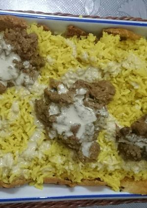 صورة لوصفة فته شاورما لحم