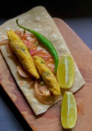 A picture of Chicken Sheekh Kabab - Non Grilled Party Starter.