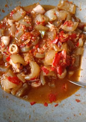 Foto resep Kikil Cumi Kuah Pedas