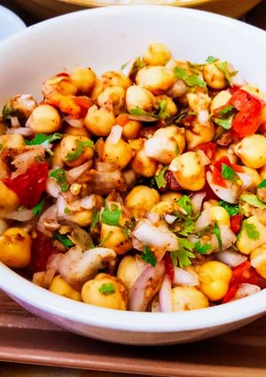 A picture of Chana chaat.