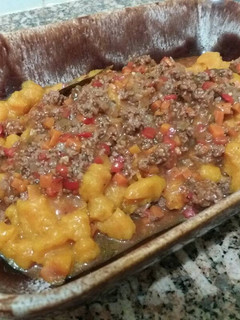 Una foto de Ñoquis de zapallo calabacín