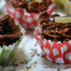 A picture of Chocolate Crispy Cakes کاپ کیک کورن فلکس.
