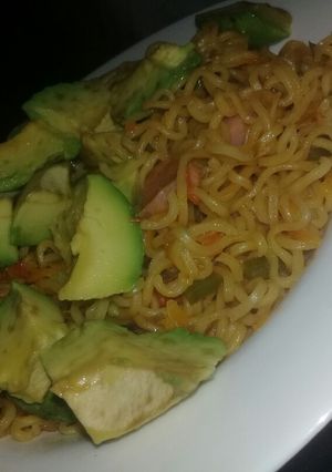 A picture of Vegetable indomie#cookingwithtomatoescontest.