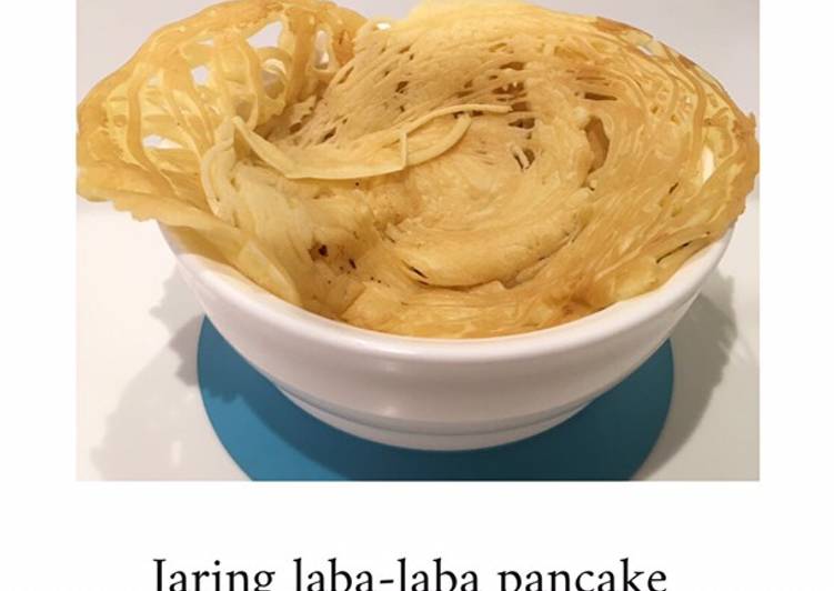 Jaring laba-laba pancake cheese - mpasi 12m