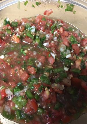 A picture of Fresh salsa.