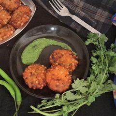 Sabudana and Sweet Potato Tikki (farali) A picture of Sabudana and Sweet Potato Tikki (farali).
