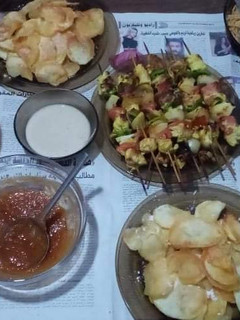 صورة لوصفة شيش طاووق الفراخ