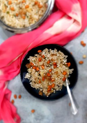 A picture of Sabudana khichdi.