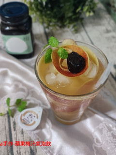 蘋果梅汁氣泡飲 的食譜成品照片