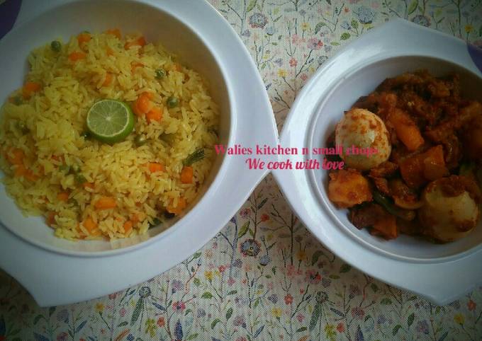Easiest Way to Make Homemade Lemon veg rice with potato and carrot soup