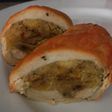 Pechuga de pollo rellena de plátano maduro