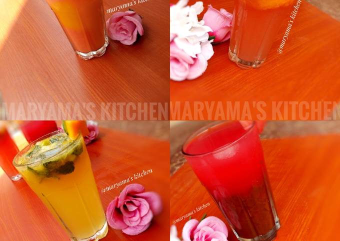 4 simple iftar drinks/mojito's