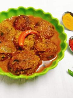 রুই মাছের কোপ্তা কারি (rui macher kopta curry recipe in bengali) রেসিপির প্রধান ছবি