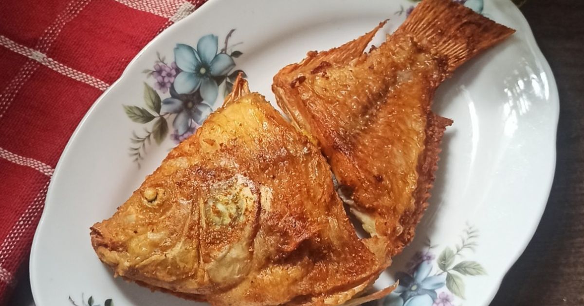 Ikan nila goreng simple