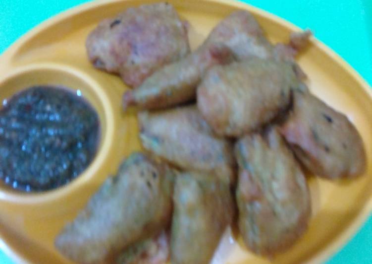 Ridge gourd fritters(Nenua (taroi)ke pakore)