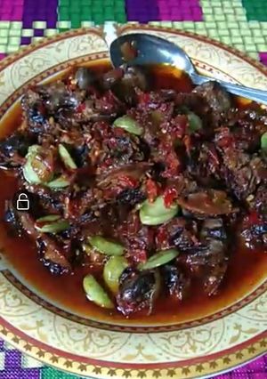 Foto resep Sambal kerang pete ati