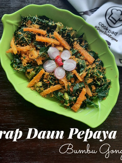 Foto resep 467. Urap Daun Pepaya Bumbu Gongso