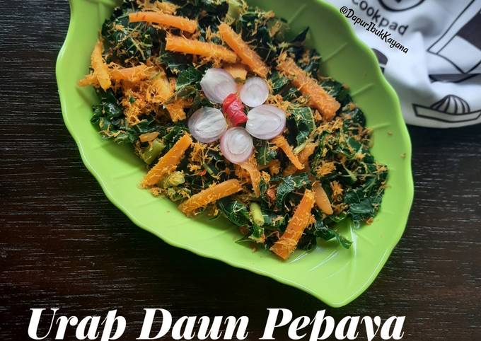 Ini dia! Bagaimana cara membuat 467. Urap Daun Pepaya Bumbu Gongso dijamin nagih banget