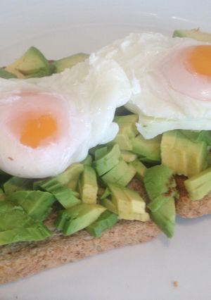 A picture of Avocado on Toast with Poached Egg.