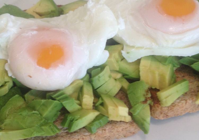 Recipe of Super Quick Homemade Avocado on Toast with Poached Egg